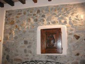 7)Antina intagliata in noce.
