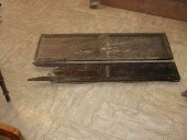 I pezzi dello stipo prima del restauro