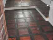 Il parquet antico dopo il restauro ed il montaggio