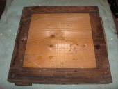 Facciata posteriore del parquet antico prima del restauro