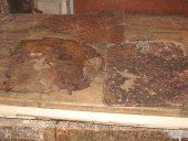 Tipico effetto ruggine di lamiere consumate naturalmente