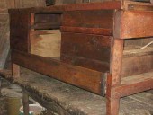 Rifacimento schiena del bancone di officina industrial style