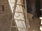 Antica scala fatta a mano vintage arredamento bagni