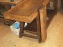AR076 Bancone antico da lavoro in legno
