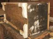 Restauro baule antico dipinto