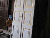 Porta antica laccata in bianco