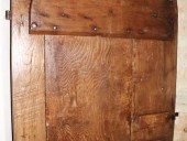 Dettagli porta fatta a mano restaurata