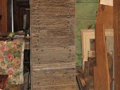 Vista anteriore porta antica pedonale barocca