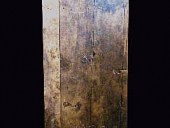 Porta antica del ' 600 che arreda interni moderni minimalisti