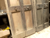 Coppia porte antiche di montagna