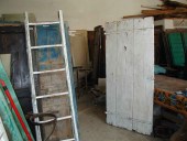 La porta prima del restauro