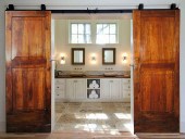 Composizione fotografica delle 2 porte come porte scorrevoli