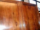 Altra vista del rivestimento in noce del blindato