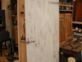 Porta vecchia di campagna in Shabby-Decapé Naturale.