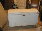 Il baule in shabby chic restaurato.