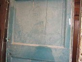 Porta antica prima della trasformazione in shabby