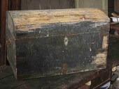 Baule prima del restauro e trasformazione