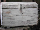 Baule in shabby chic, altra vista