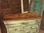 Madia trasformata in shabby chic naturale