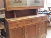 Credenza in olmo trasformata in shabby chic