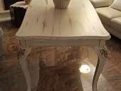 Tavola antica dopo la trasformazione in shabby