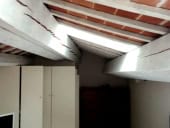 Sbiancamento travi mansarda