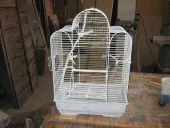 Riuso gabbietta in shabby chic