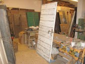 Il portone in shabby naturale terminato