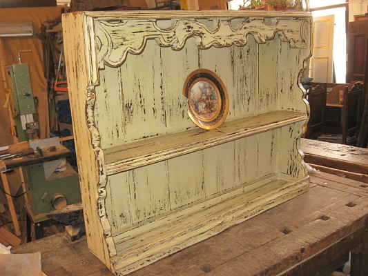 Alzata credenza in shabby chic